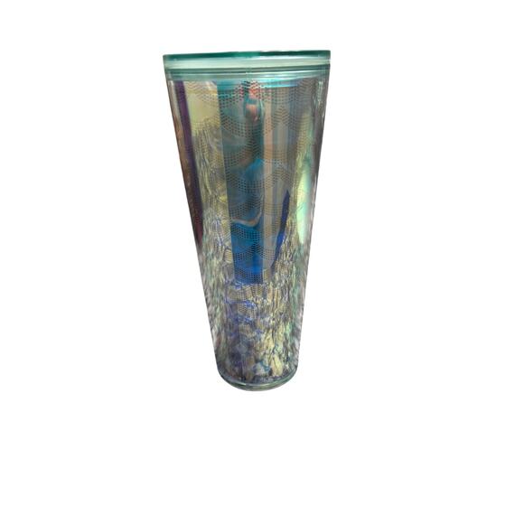 Silver Starbucks Insulated Cup with Lid Straw Hole Solid Color No Design - Picture 2 of 4